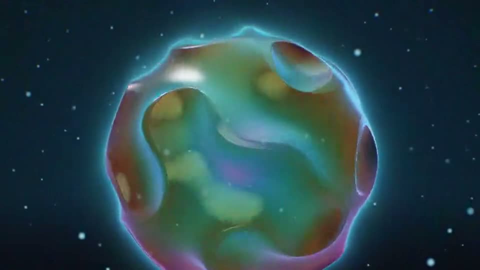 The Muse as liquid glass: an iridescent bubble